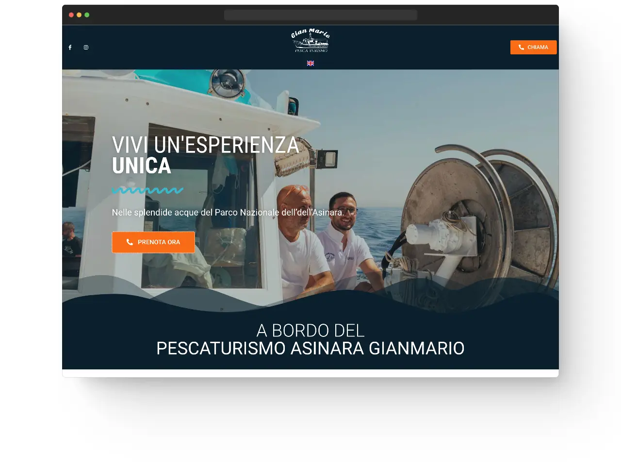 Creazione sito web Sassari per Pescaturismo